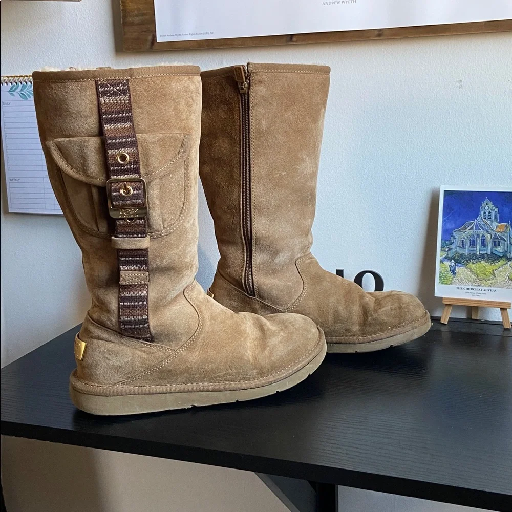 UGG *DISCONTINUED* Retro Cargo 1895 boots in camel suede
